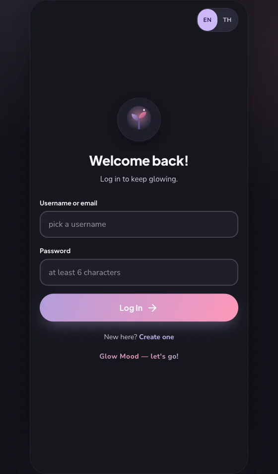 Glow Mood — app by @Anda