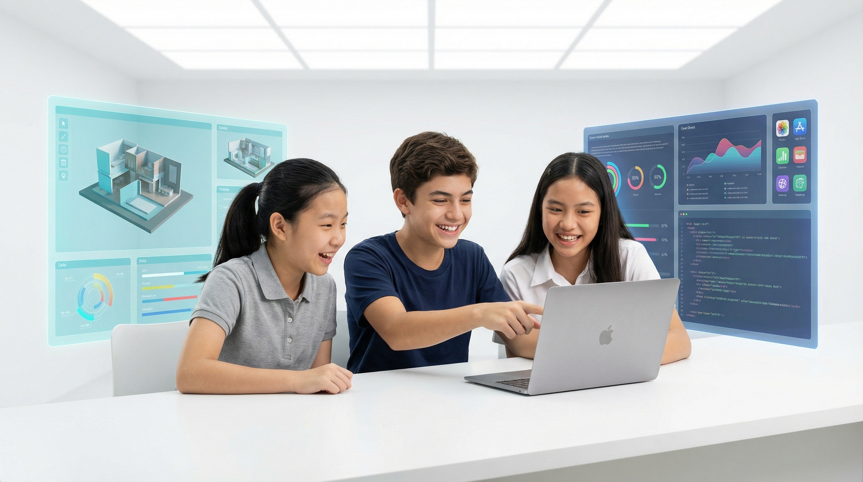 Students building apps